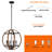 Sparkel 4 - Light Black Sphere Pendant