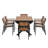 Experience Outdoor Dining Freedom With A Flexible Set Including Six Chairs And A Table That Extends From 62.9 To 82.6 Inches For Personalized Arrangements-1501258041