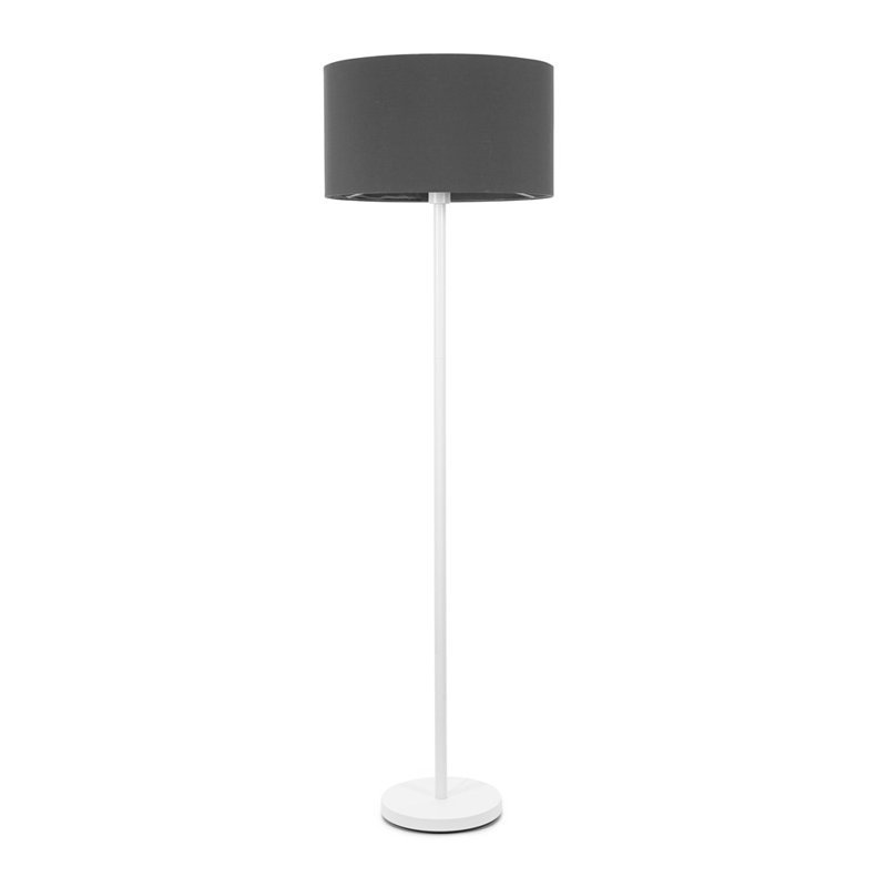 Romeir 148cm Matte Traditional Floor Lamp, Charcoal, No