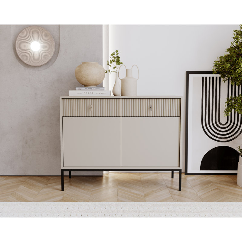 Tarrick 104.2cm Sideboard, Cashmere/Black