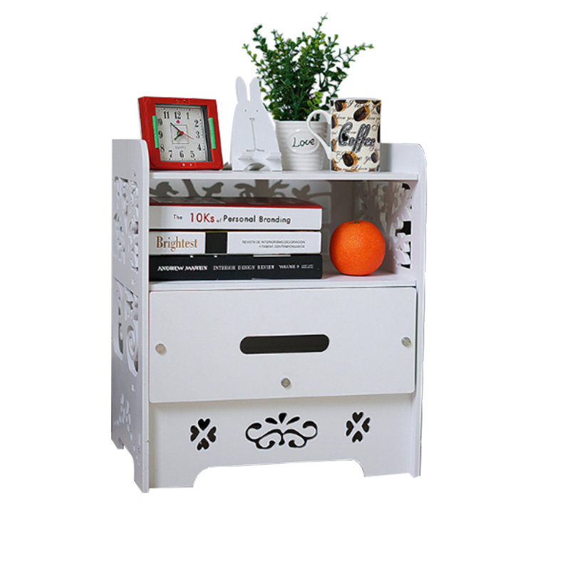 38.5cm W Manufactured Wood Bedside Table