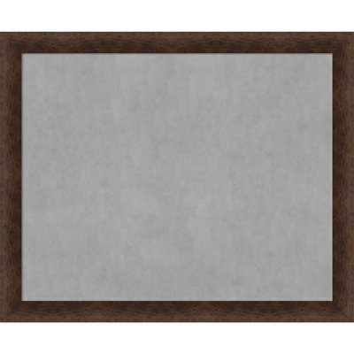 Tableau magnétique encadré noyer chaud