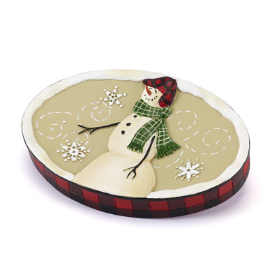 Snowmen Gathering Bath Soap Dish