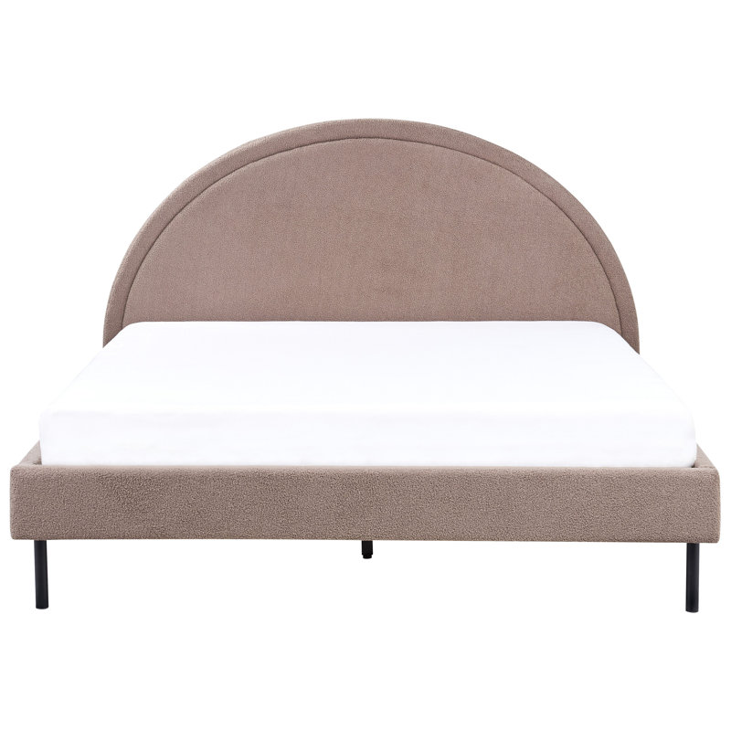 Bed Fabric MARGUT 200 cm, Brown, European Kingsize (160 x 200 cm)