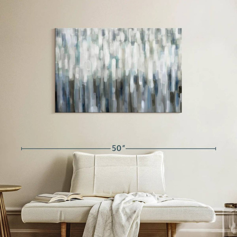 Avery Silver Rain, 26" H x 39" W