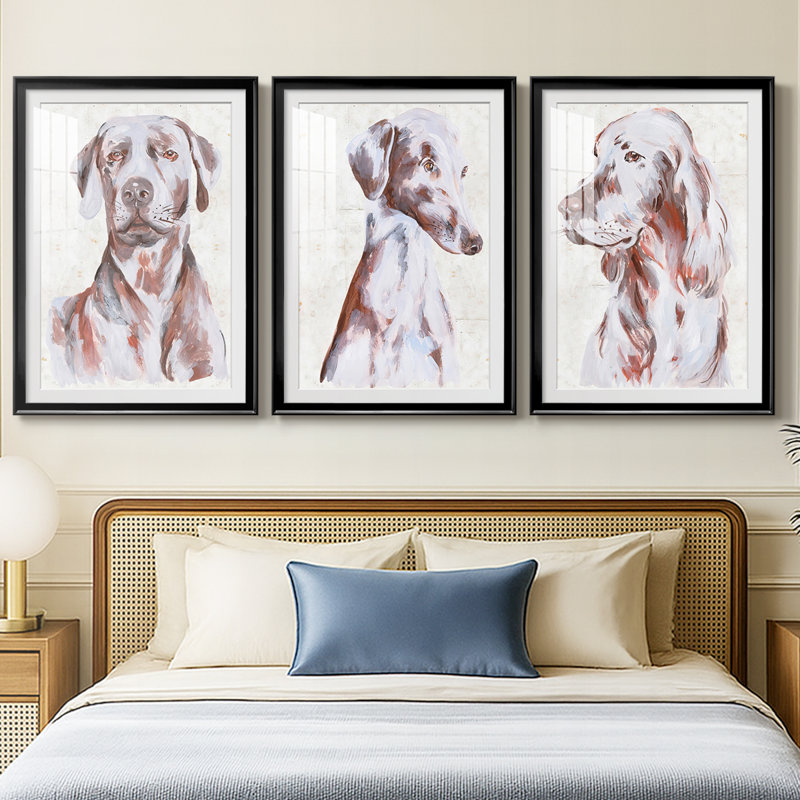 Chien assis I, H 21 po x l 30 po, Noir