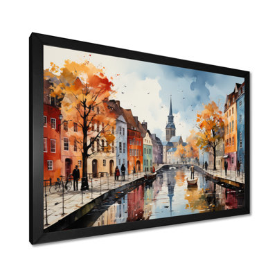 «Danemark Canal Promenade II», reproduction sur toile