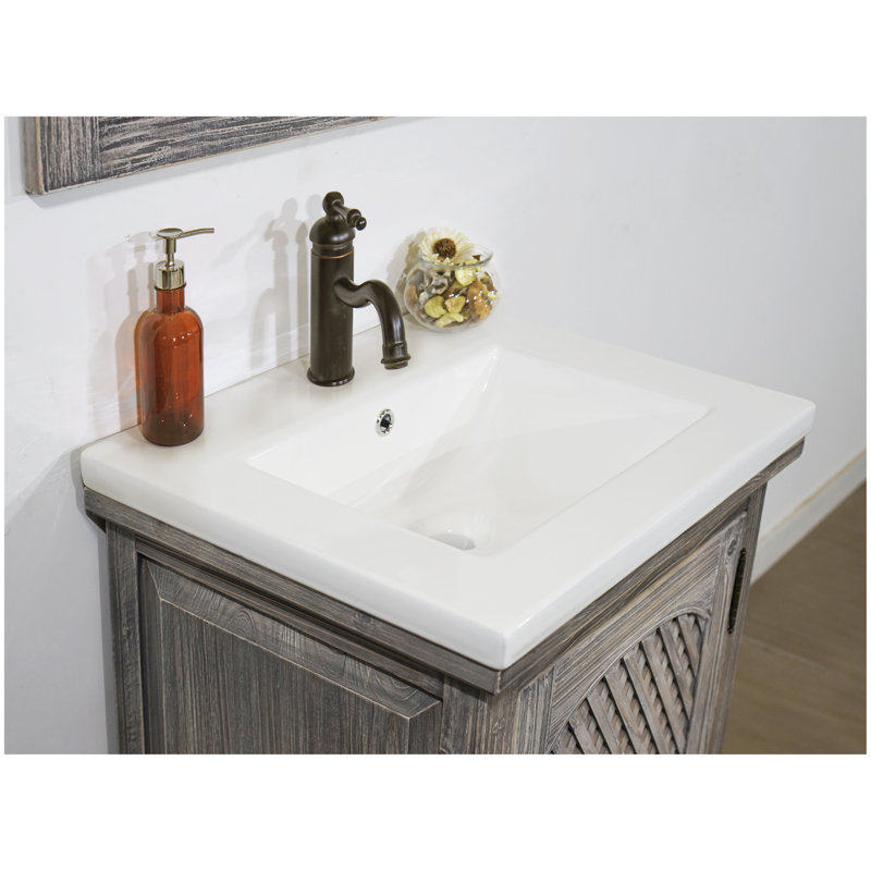 Lovejoy 24'' Single Bathroom Vanity with Ceramic Top