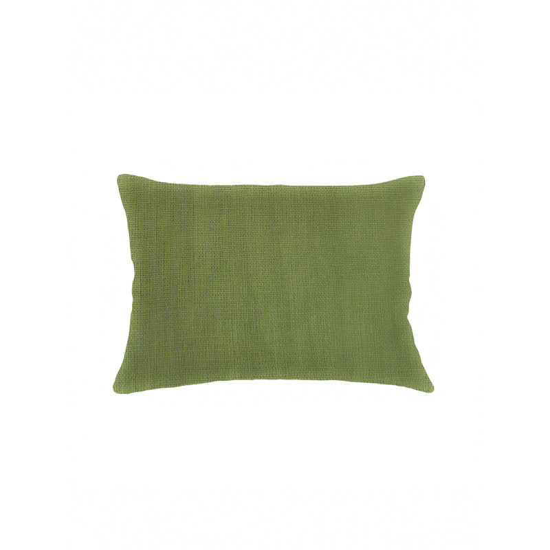 Oreiller en lin So So So, Housse de coussin seulement - sans coussin, Vert, H 14 po x l 20 po