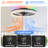 RGB Ceiling Fan With Lights, 19" Fandelier Low Profile Ceiling Fan, 3000K-6000K Dimmable & RGB Modern Flush Mount LED Ceiling Fan Light With Remote Control For Bedroom-1557115801