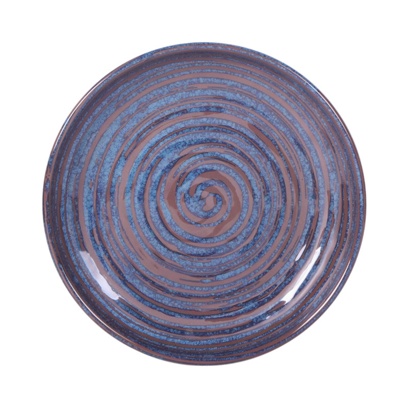 Stardust 9" Round Coupe Dinner Plate, Blue