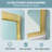 Naturer 50" - 54'' W X 72'' H Double Sliding Shower Door Semi-frameless Bypass Bathroom Door with Clear Tempered Glass in Brushed Gold