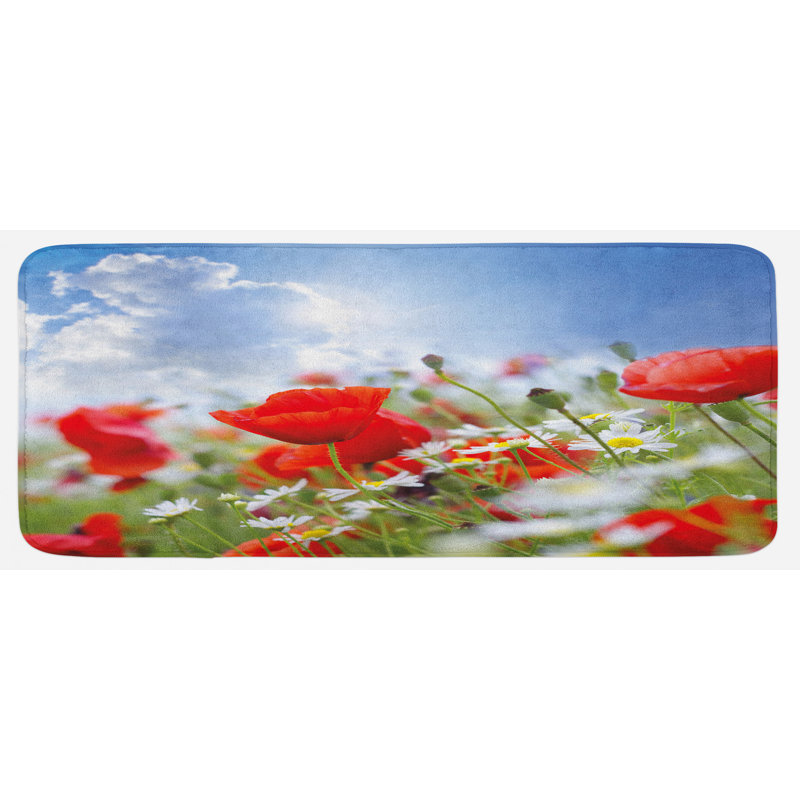Jalynn Country Spring Meadow Kitchen Mat