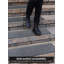 Tapis de marche avec envers en caoutchouc gris diamant