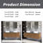 Meuble-lavabo double 60 po avec comptoir et lavabo en céramique 60 po