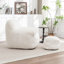Fauteuil à billes confortable avec dossier et repose-pieds Comfy-118735723