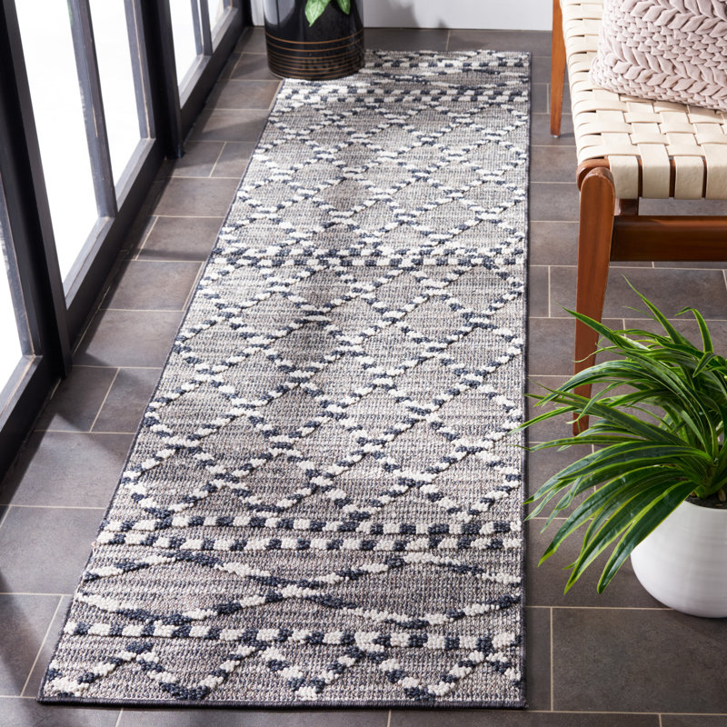 Enrico 800 Performance Geometric Indoor/Outdoor Area Rug, Runner 2'2" x 8'