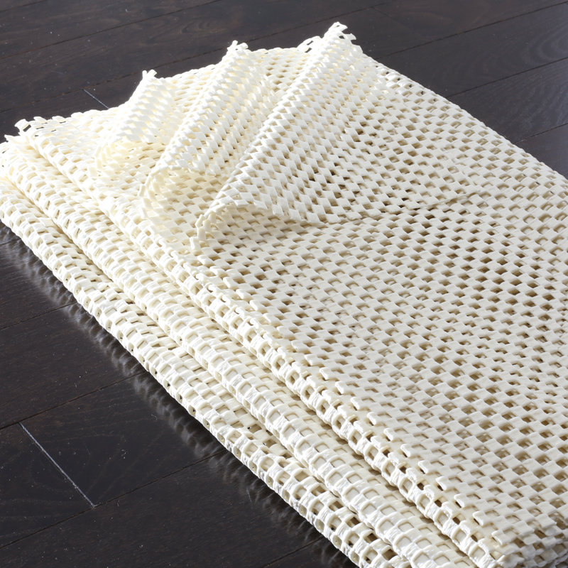 Sous-tapis en laine touffetée à la main Tetlin noir / ivoire, Rectangle 8 pi x 11 pi