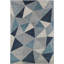 Tapis bleu indigo Kaia-580484241