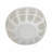 Sculptural Silhouette Round Glass Vase for Home Decor - Modern Flower Table Vase for Living Room Display or Table Centerpiece - White-1999279203