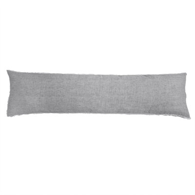 Logan Fringed Linen Reversible Throw Pillow