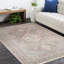 Tapis gris noué à la main Matteson-79107705