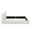 Grand lit tapissier au sol en velours-1636431985