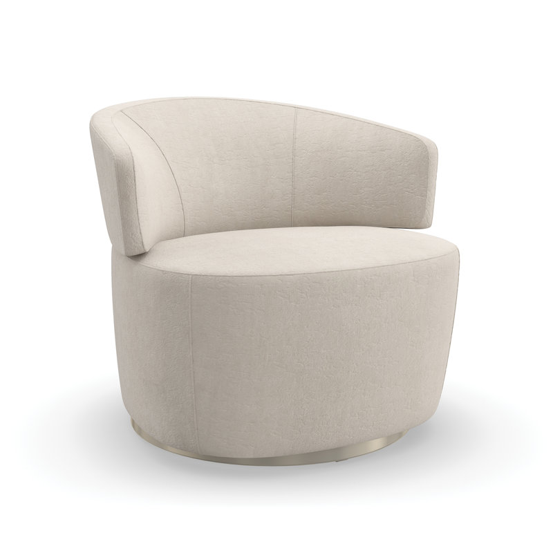 Olympia Velvet Swivel Barrel Chair