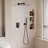 2-Function High-Pressure Rainfall Shower System, Tub Faucet Set