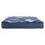 Grand matelas grand bleu et multicolore, conception à roulettes compressées, hauteur de 12 pouces, mousse à mémoire de forme, couches en mousse et lit à ressorts ensachés, matelas, housse en tissu ultra doux
