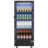 EUHOMY 6 pi³ Réfrigérateur à boissons autoportant de 220 pi pi, porte en verre et lumière DEL, refroidissement efficace, pour la maison / bar / bureau, noir