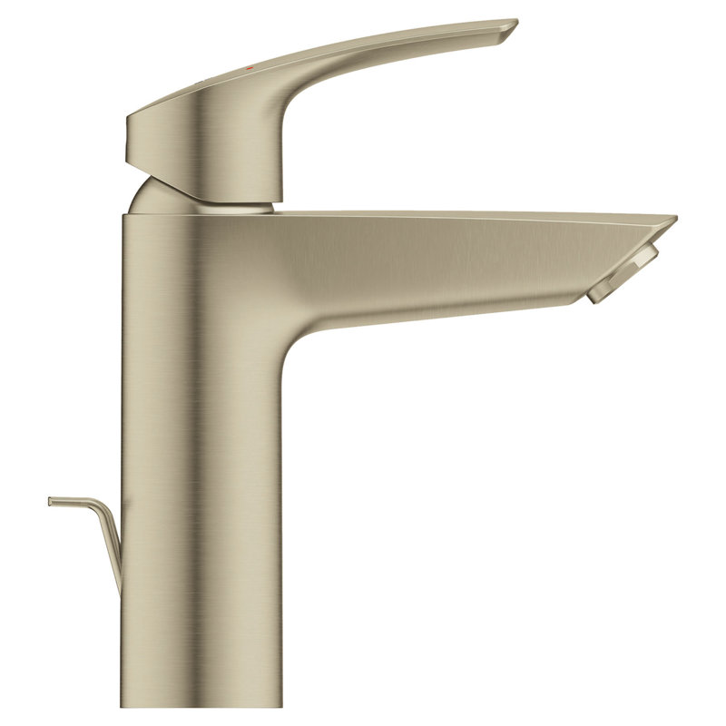 Robinet de salle de bain monotrou avec ensemble de bonde EuroSmart®, Nickel brossé
