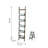 Julitta Farmhouse-Style Foldable Reed Ladder Planter