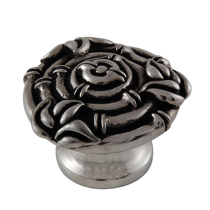 Poignée fantaisie Palmaria, Argent antique