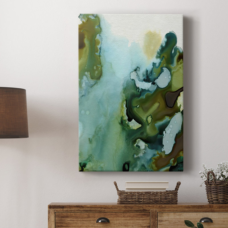 Eau et terre I - galerie sur mesure, H 18 po x l 12 po