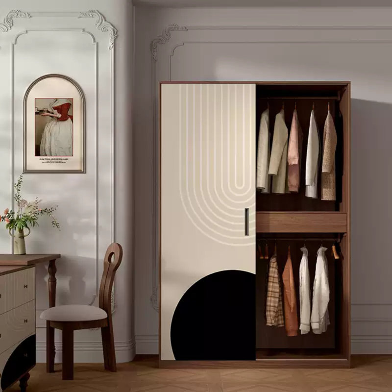 Garde-robe ligne rétro, Noir