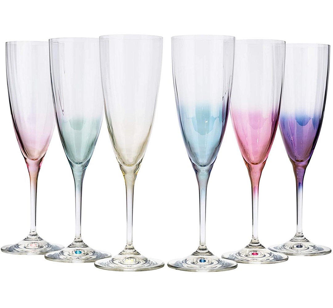 Adreyan 7oz. Wine Glass Set Orren Ellis