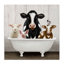 «Country Animals Farmhouse Claw Bathaign» par Elizabeth Tyndall - peinture sur toile tendue