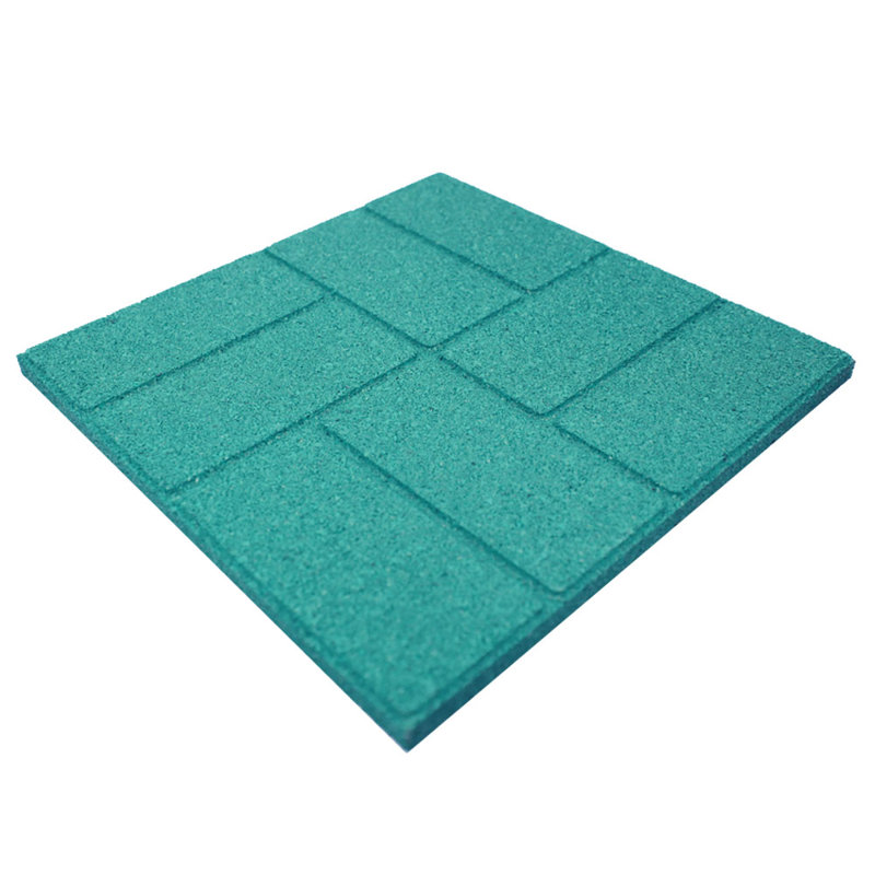 Pavé de jardin double face en vert