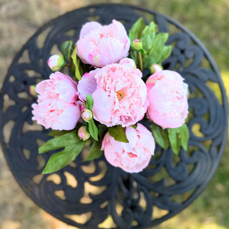 Peony arrangement in vase