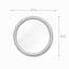 Miroir rond English Oak