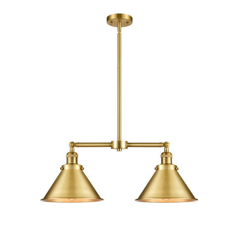 Paylor 2 - Light Kitchen Island Pendant, No Bulb Included, Satin Gold, Satin Gold