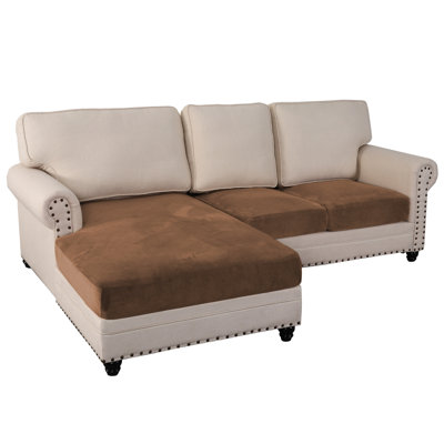 Housse pour canapé modulaire à coussins carrés / rectangulaires