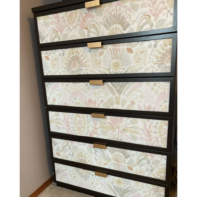 Gernhard 16.5' L x 20.5" W Peel and Stick Wallpaper Roll, 16.5" L x 20.5" W, Wandering Rose