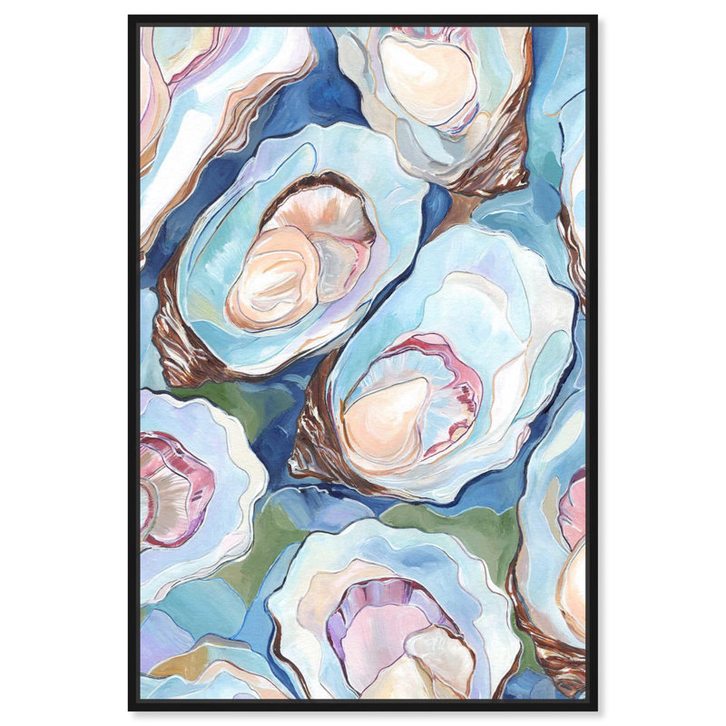 Reproduction d'art moderne sur toile Art Remedy, cadre noir, forme de la nature, Noir, noir, noir, noir