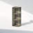 Furinno Reed 3-Tier Space Saving Corner Storage Display Shelf, Bookshelf, French Oak-501148588-501148591
