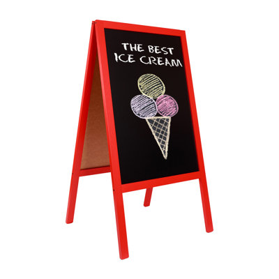 Genovefa Free-Standing Chalkboard 115cm H x 61cm W