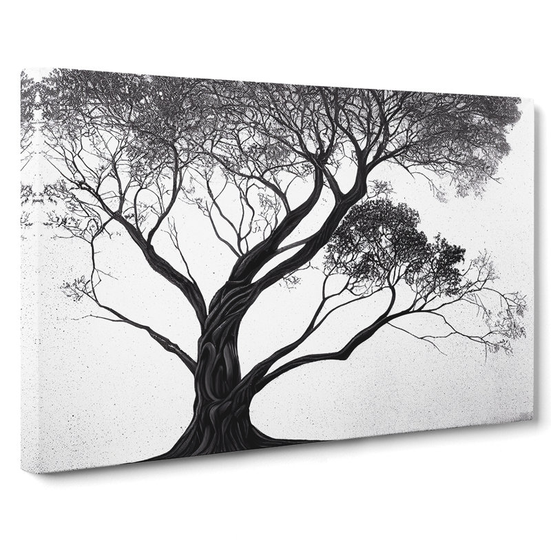 Beauteous Tree - Wrapped Canvas Graphic Art, 35cm H x 50cm W x 3cm D