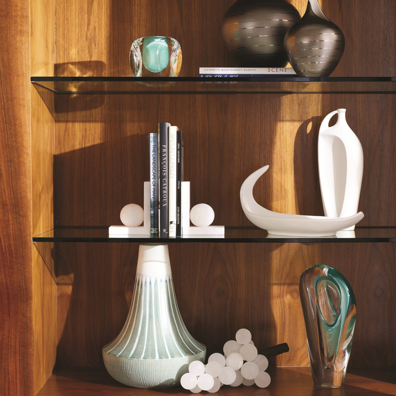 Vase de table en verre fait à la main, Vert