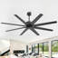 Ventilateur de plafond d'intérieur 64 pales 64 pouces 8 pièces avec fixation à distance vers le bas-323781350-323781351-323781275